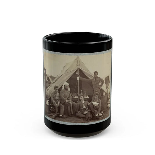 7th New York State Militia, Camp Cameron, D.C., 1861 008 (U.S. Civil War) Black Coffee Mug-15oz-Go Mug Yourself