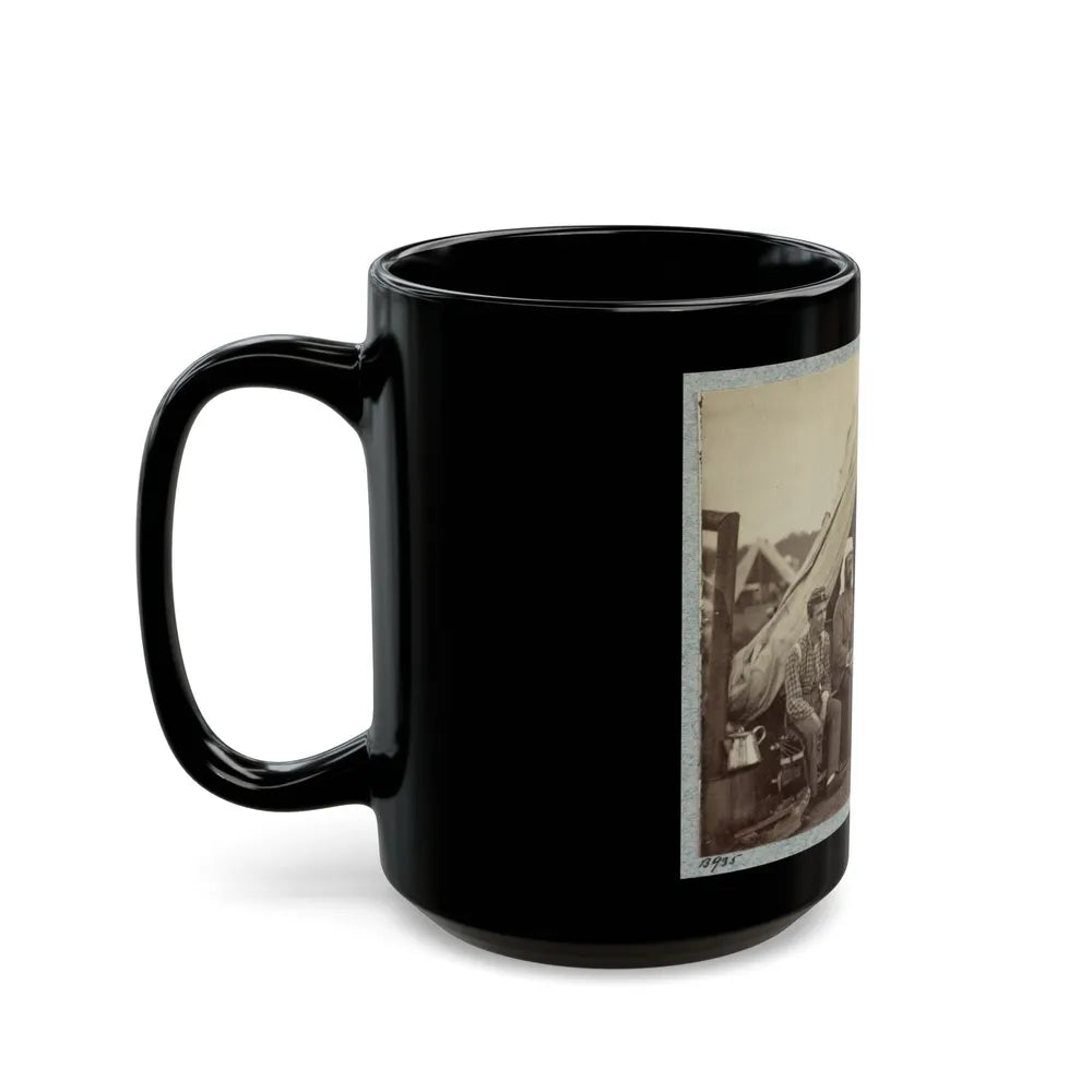 7th New York State Militia, Camp Cameron, D.C., 1861 008 (U.S. Civil War) Black Coffee Mug-Go Mug Yourself