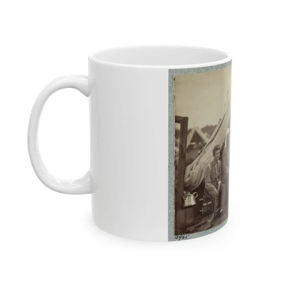 7th New York State Militia, Camp Cameron, D.C., 1861 008 (U.S. Civil War) White Coffee Mug-Go Mug Yourself