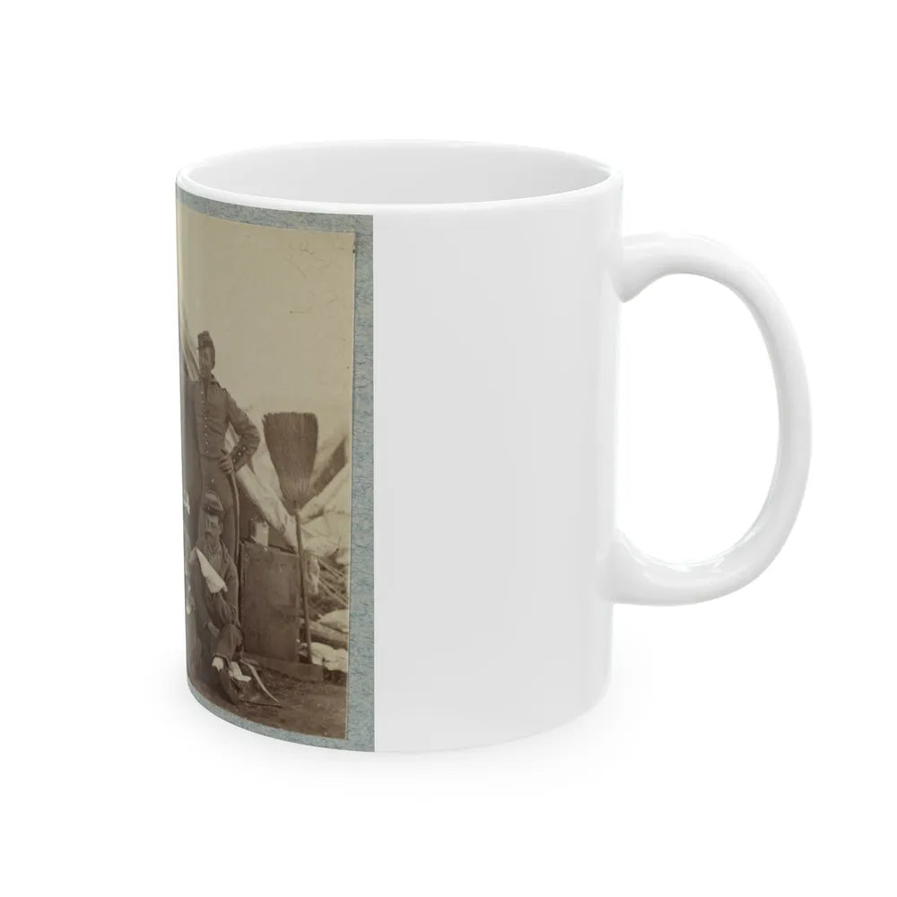 7th New York State Militia, Camp Cameron, D.C., 1861 008 (U.S. Civil War) White Coffee Mug-Go Mug Yourself