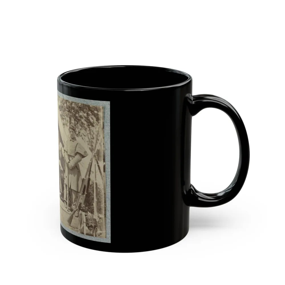 7th New York State Militia, Camp Cameron, D.C., 1861 009 (U.S. Civil War) Black Coffee Mug-Go Mug Yourself