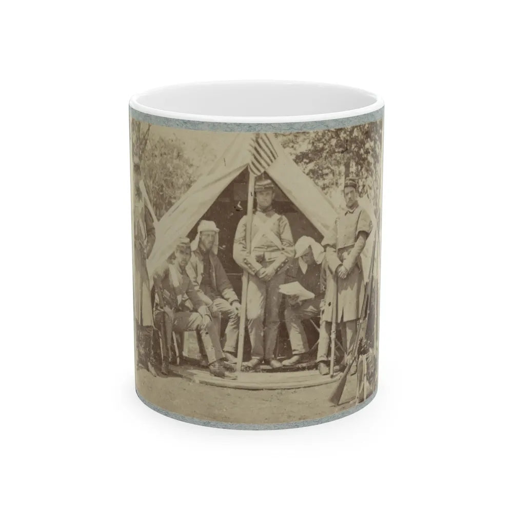 7th New York State Militia, Camp Cameron, D.C., 1861 009 (U.S. Civil War) White Coffee Mug-11oz-Go Mug Yourself