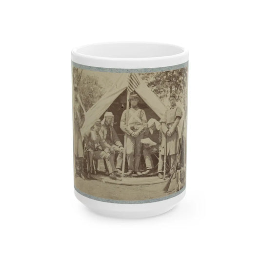 7th New York State Militia, Camp Cameron, D.C., 1861 009 (U.S. Civil War) White Coffee Mug-15oz-Go Mug Yourself