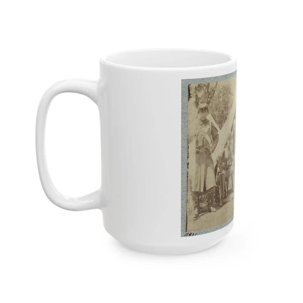 7th New York State Militia, Camp Cameron, D.C., 1861 009 (U.S. Civil War) White Coffee Mug-Go Mug Yourself