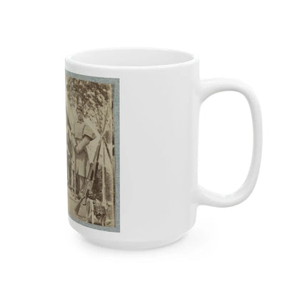 7th New York State Militia, Camp Cameron, D.C., 1861 009 (U.S. Civil War) White Coffee Mug-Go Mug Yourself