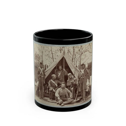 7th New York State Militia, Camp Cameron, D.C., 1861 010 (U.S. Civil War) Black Coffee Mug-11oz-Go Mug Yourself