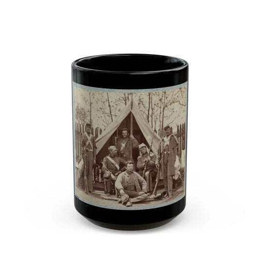 7th New York State Militia, Camp Cameron, D.C., 1861 010 (U.S. Civil War) Black Coffee Mug-15oz-Go Mug Yourself