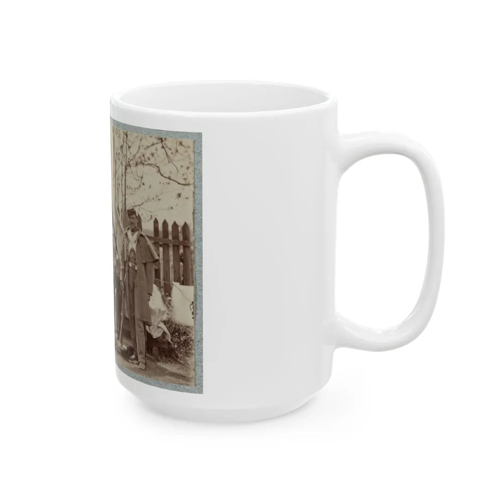 7th New York State Militia, Camp Cameron, D.C., 1861 010 (U.S. Civil War) White Coffee Mug-Go Mug Yourself