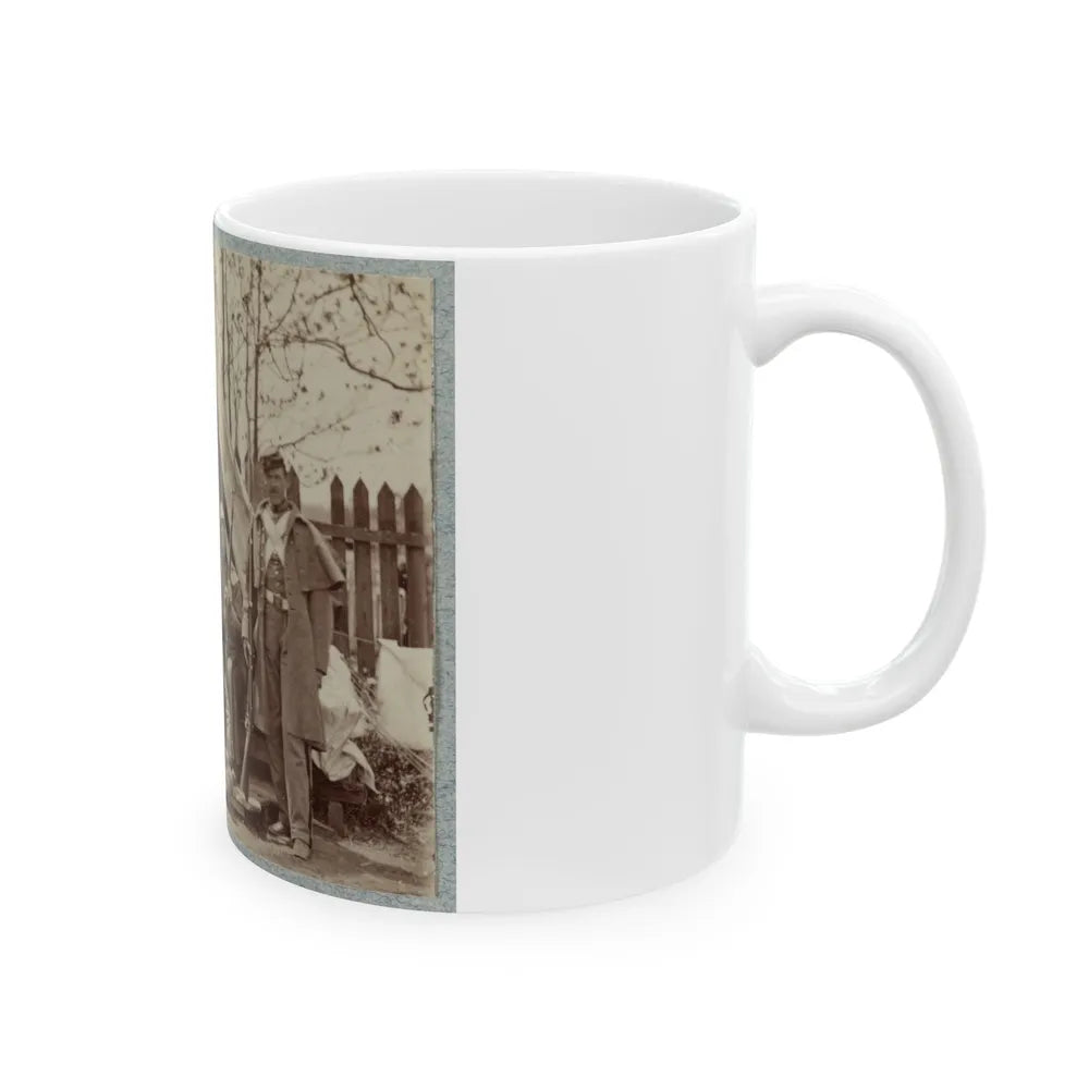 7th New York State Militia, Camp Cameron, D.C., 1861 010 (U.S. Civil War) White Coffee Mug-Go Mug Yourself