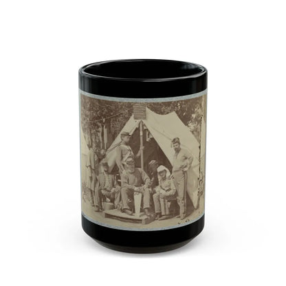 7th New York State Militia, Camp Cameron, D.C., 1861 011 (U.S. Civil War) Black Coffee Mug-15oz-Go Mug Yourself