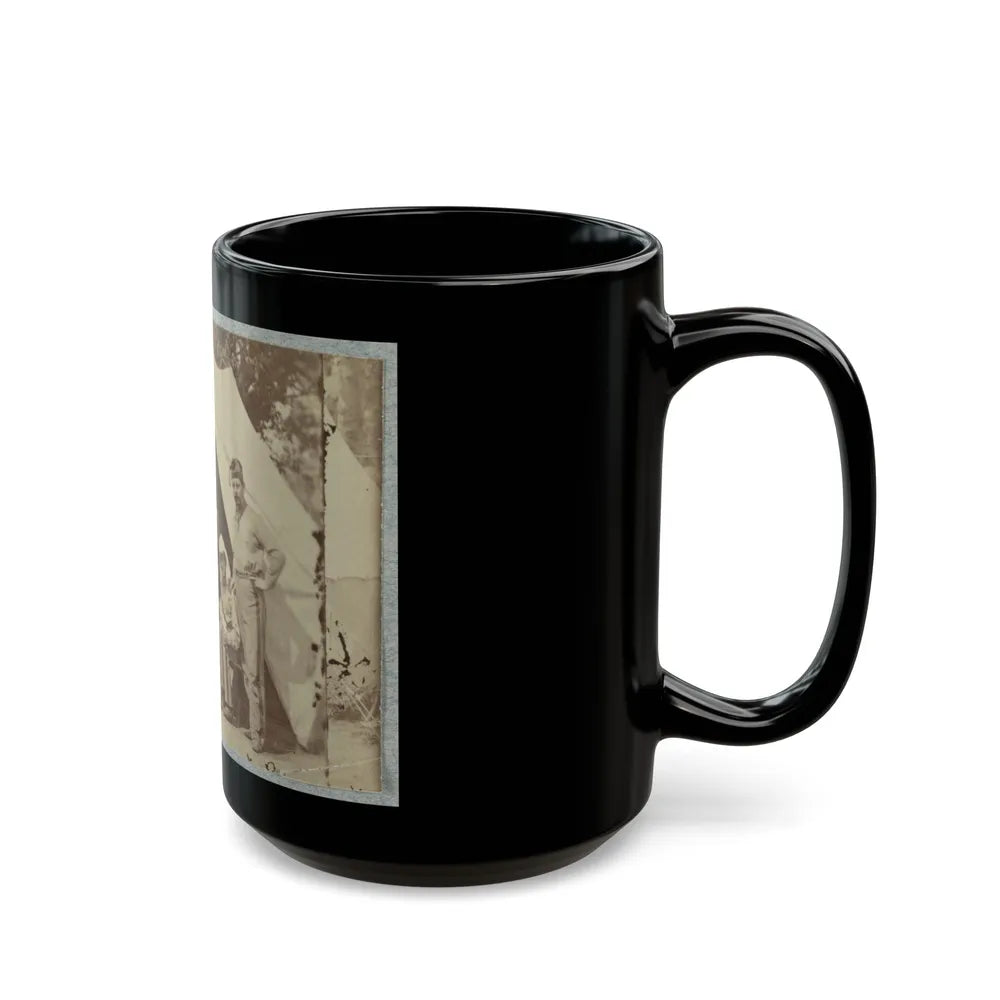 7th New York State Militia, Camp Cameron, D.C., 1861 011 (U.S. Civil War) Black Coffee Mug-Go Mug Yourself