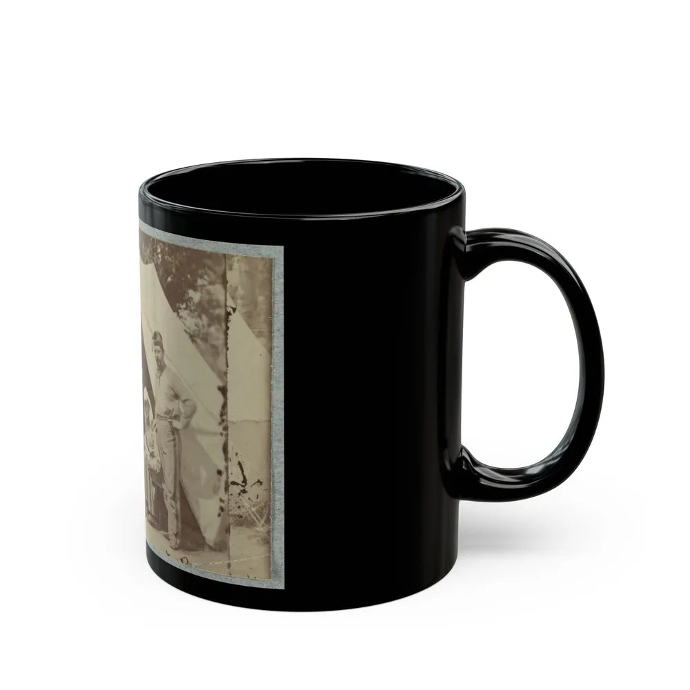 7th New York State Militia, Camp Cameron, D.C., 1861 011 (U.S. Civil War) Black Coffee Mug-Go Mug Yourself