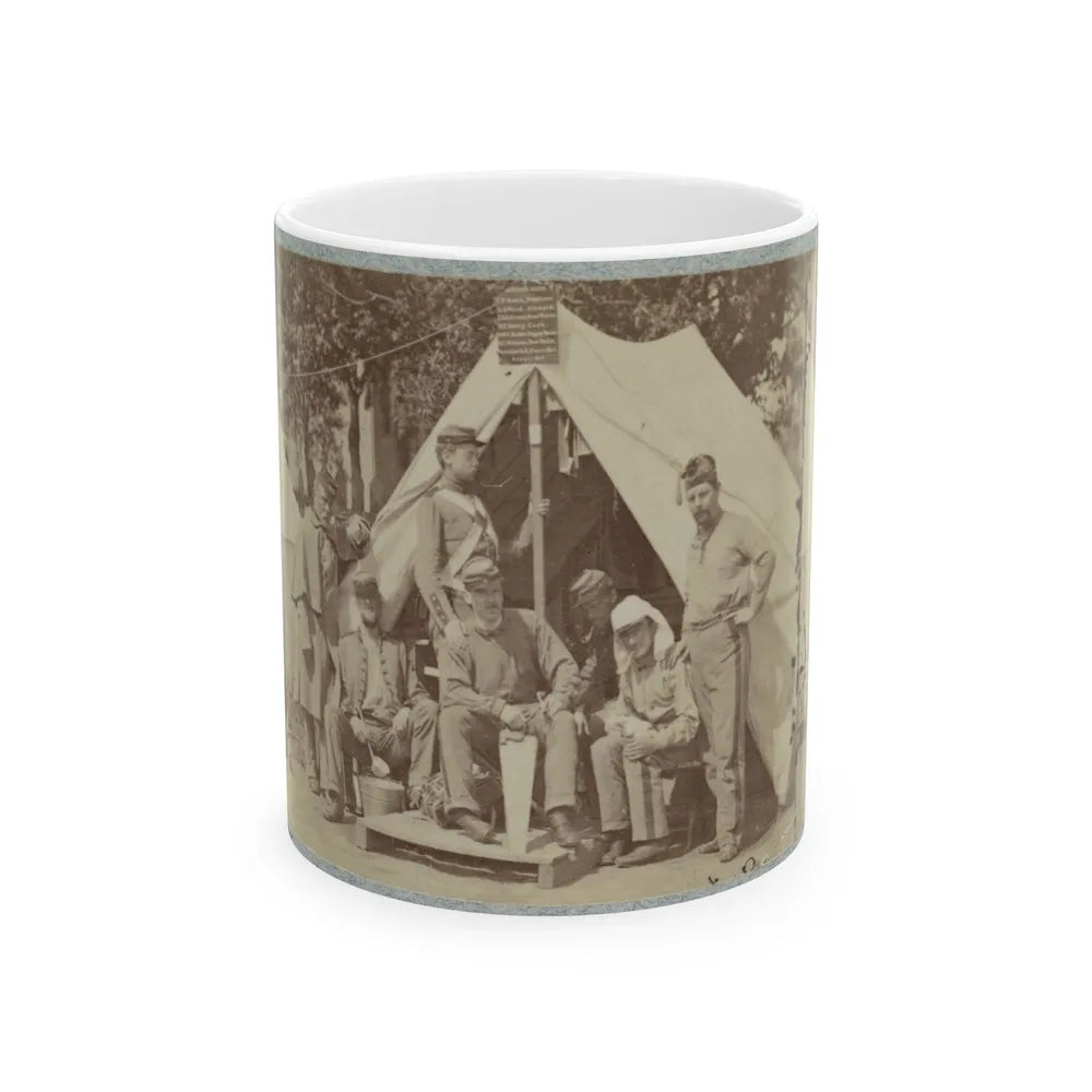 7th New York State Militia, Camp Cameron, D.C., 1861 011 (U.S. Civil War) White Coffee Mug-11oz-Go Mug Yourself