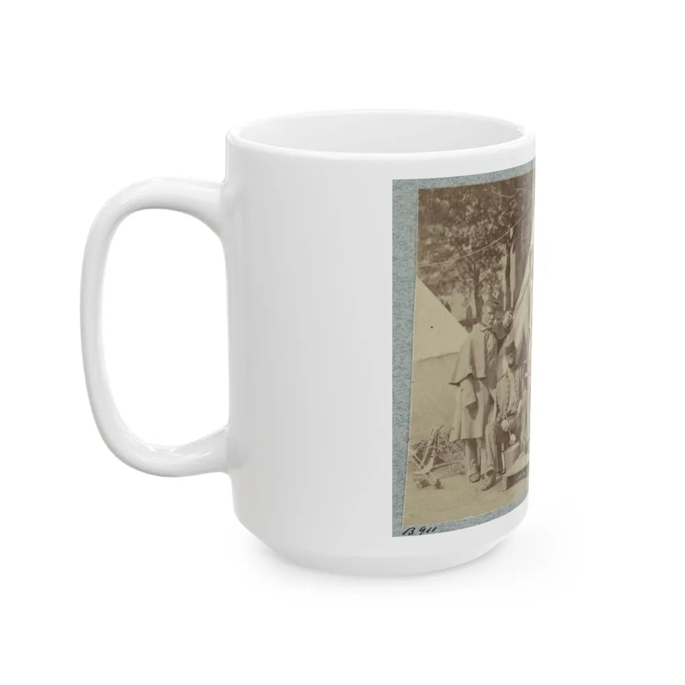 7th New York State Militia, Camp Cameron, D.C., 1861 011 (U.S. Civil War) White Coffee Mug-Go Mug Yourself