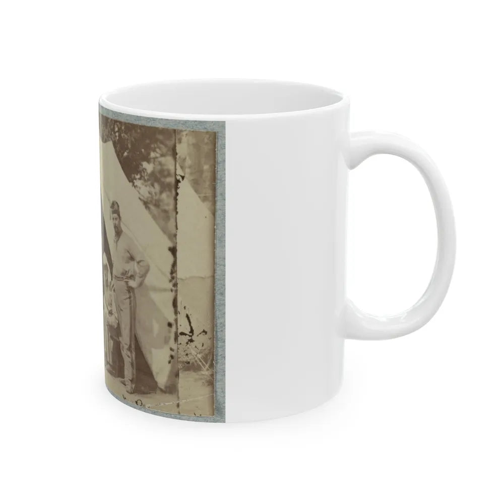 7th New York State Militia, Camp Cameron, D.C., 1861 011 (U.S. Civil War) White Coffee Mug-Go Mug Yourself