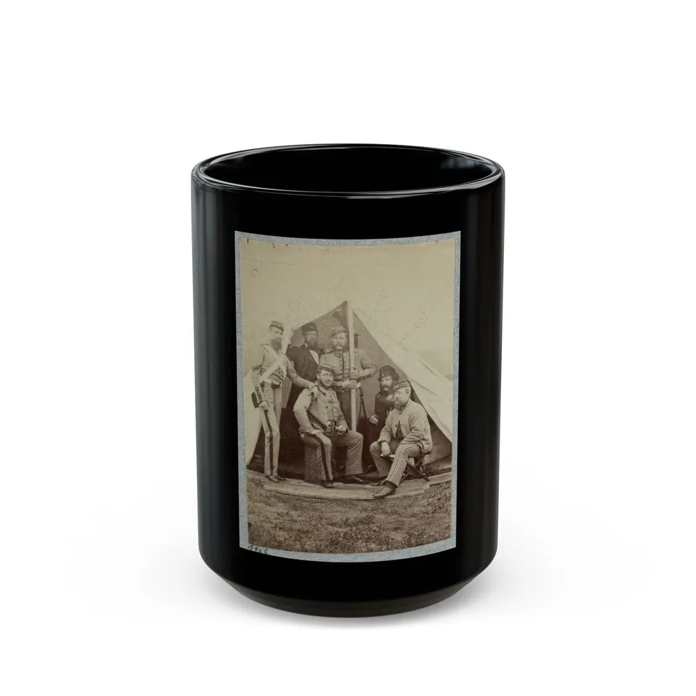 7th New York State Militia, Camp Cameron, D.C., 1861 012 (U.S. Civil War) Black Coffee Mug-15oz-Go Mug Yourself