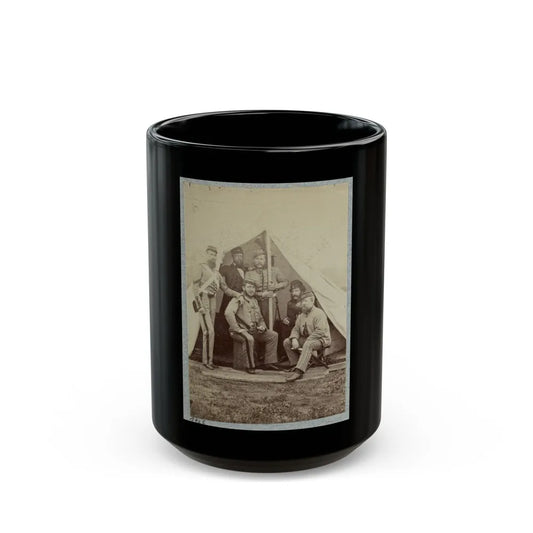 7th New York State Militia, Camp Cameron, D.C., 1861 012 (U.S. Civil War) Black Coffee Mug-15oz-Go Mug Yourself