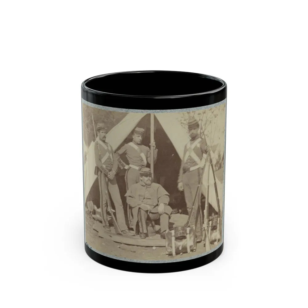 7th New York State Militia, Camp Cameron, D.C., 1861 013 (U.S. Civil War) Black Coffee Mug-11oz-Go Mug Yourself