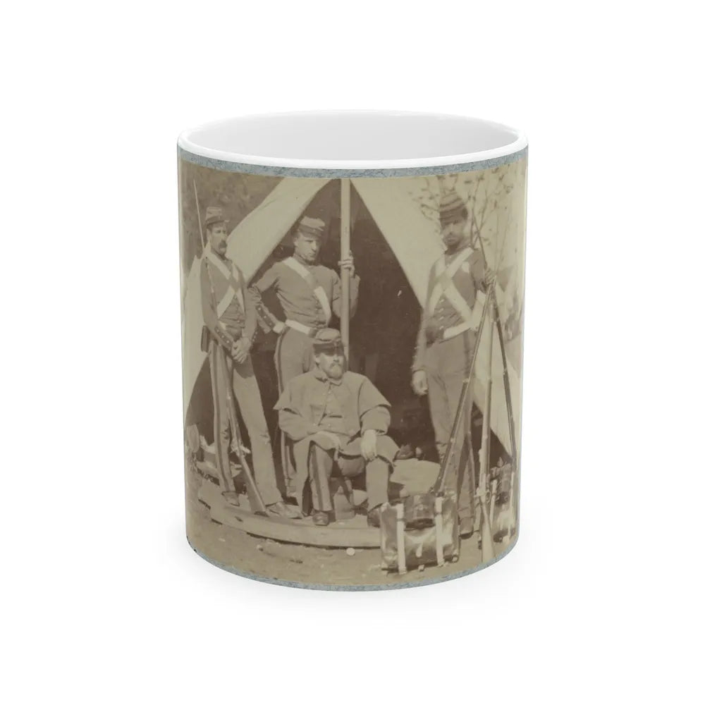 7th New York State Militia, Camp Cameron, D.C., 1861 013 (U.S. Civil War) White Coffee Mug-11oz-Go Mug Yourself