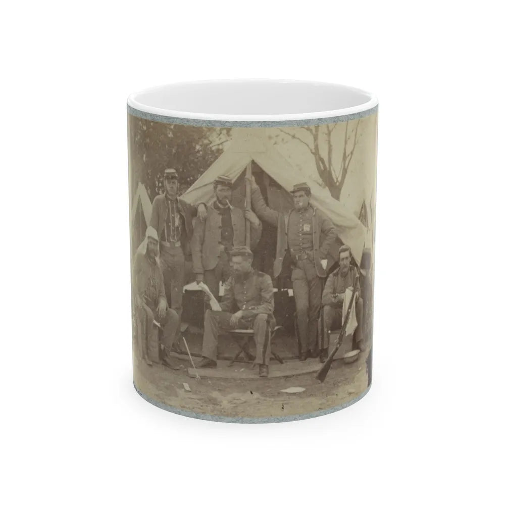 7th New York State Militia, Camp Cameron, D.C., 1861 014 (U.S. Civil War) White Coffee Mug-11oz-Go Mug Yourself