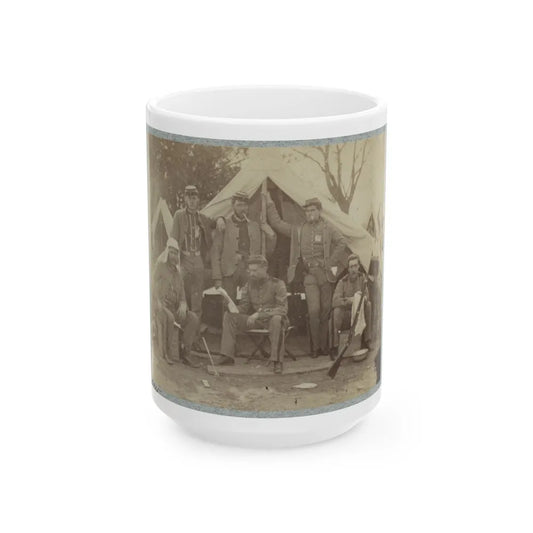 7th New York State Militia, Camp Cameron, D.C., 1861 014 (U.S. Civil War) White Coffee Mug-15oz-Go Mug Yourself