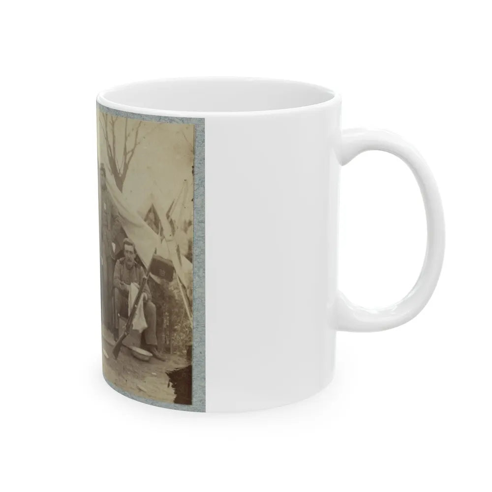 7th New York State Militia, Camp Cameron, D.C., 1861 014 (U.S. Civil War) White Coffee Mug-Go Mug Yourself