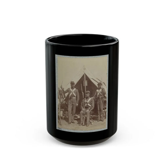 7th New York State Militia, Camp Cameron, D.C., 1861 015 (U.S. Civil War) Black Coffee Mug-15oz-Go Mug Yourself