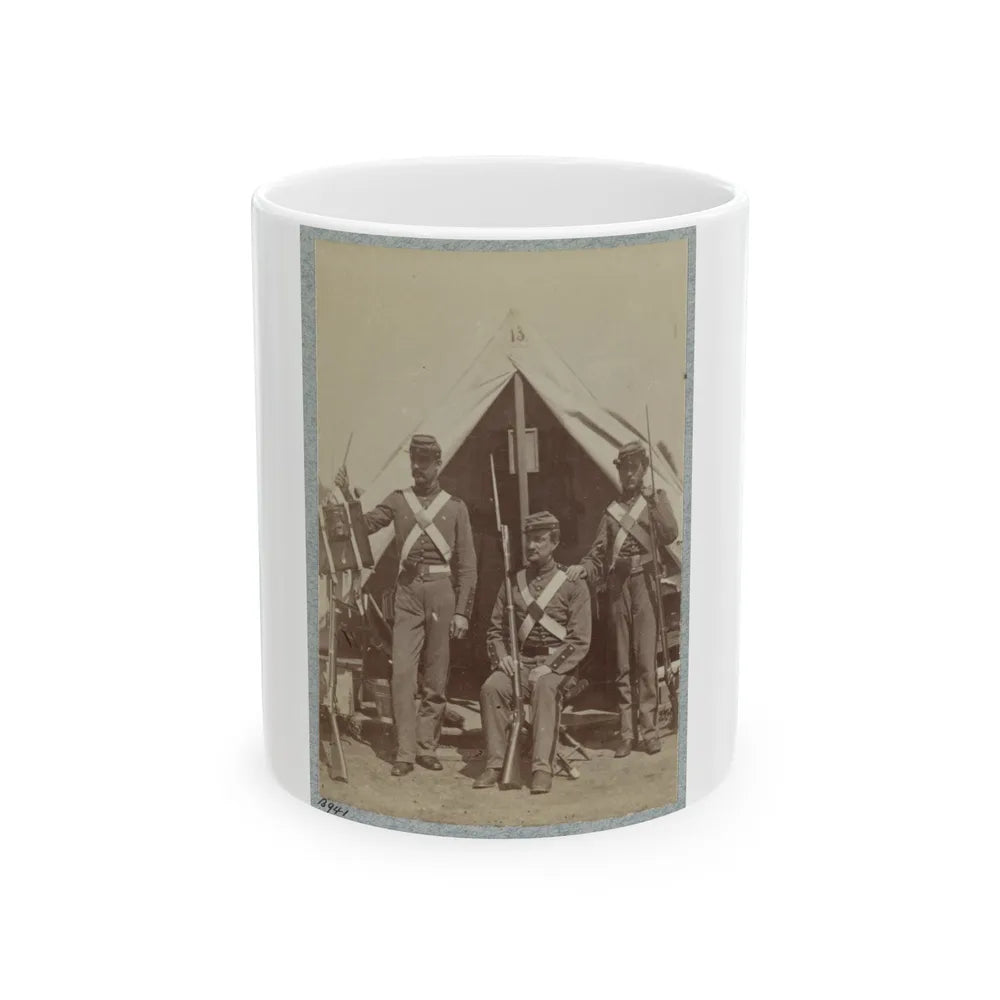 7th New York State Militia, Camp Cameron, D.C., 1861 015 (U.S. Civil War) White Coffee Mug-11oz-Go Mug Yourself