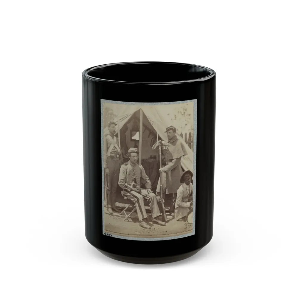 7th New York State Militia, Camp Cameron, D.C., 1861 016 (U.S. Civil War) Black Coffee Mug-15oz-Go Mug Yourself