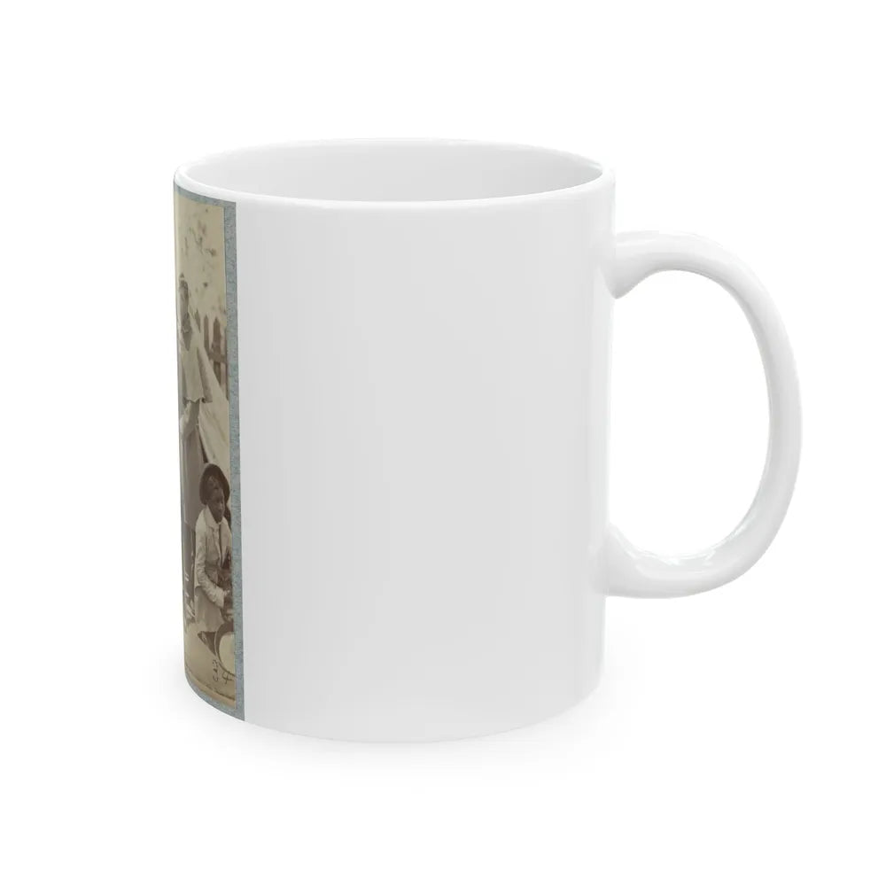 7th New York State Militia, Camp Cameron, D.C., 1861 016 (U.S. Civil War) White Coffee Mug-Go Mug Yourself