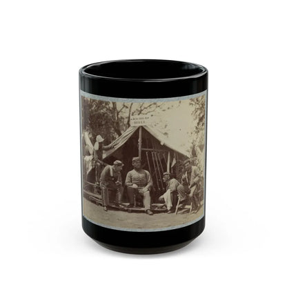 7th New York State Militia, Camp Cameron, D.C., 1861 017 (U.S. Civil War) Black Coffee Mug-15oz-Go Mug Yourself