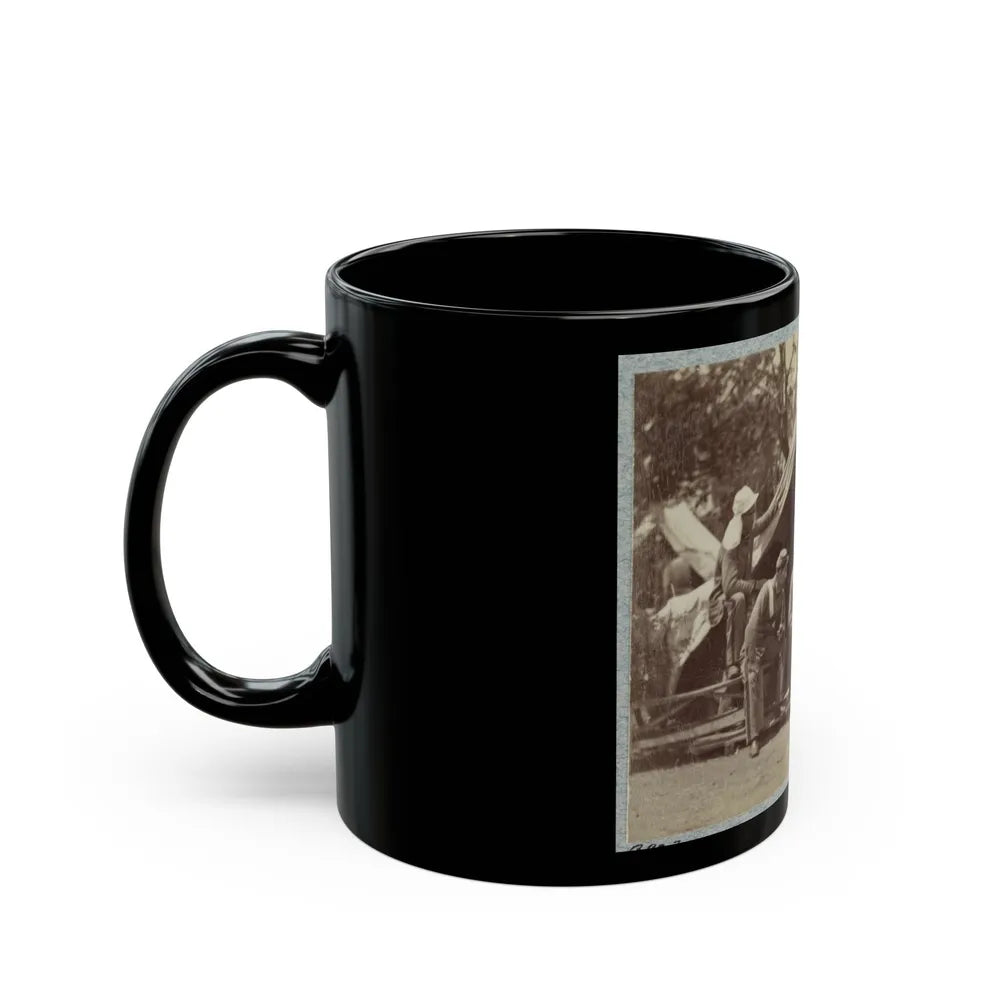 7th New York State Militia, Camp Cameron, D.C., 1861 017 (U.S. Civil War) Black Coffee Mug-Go Mug Yourself