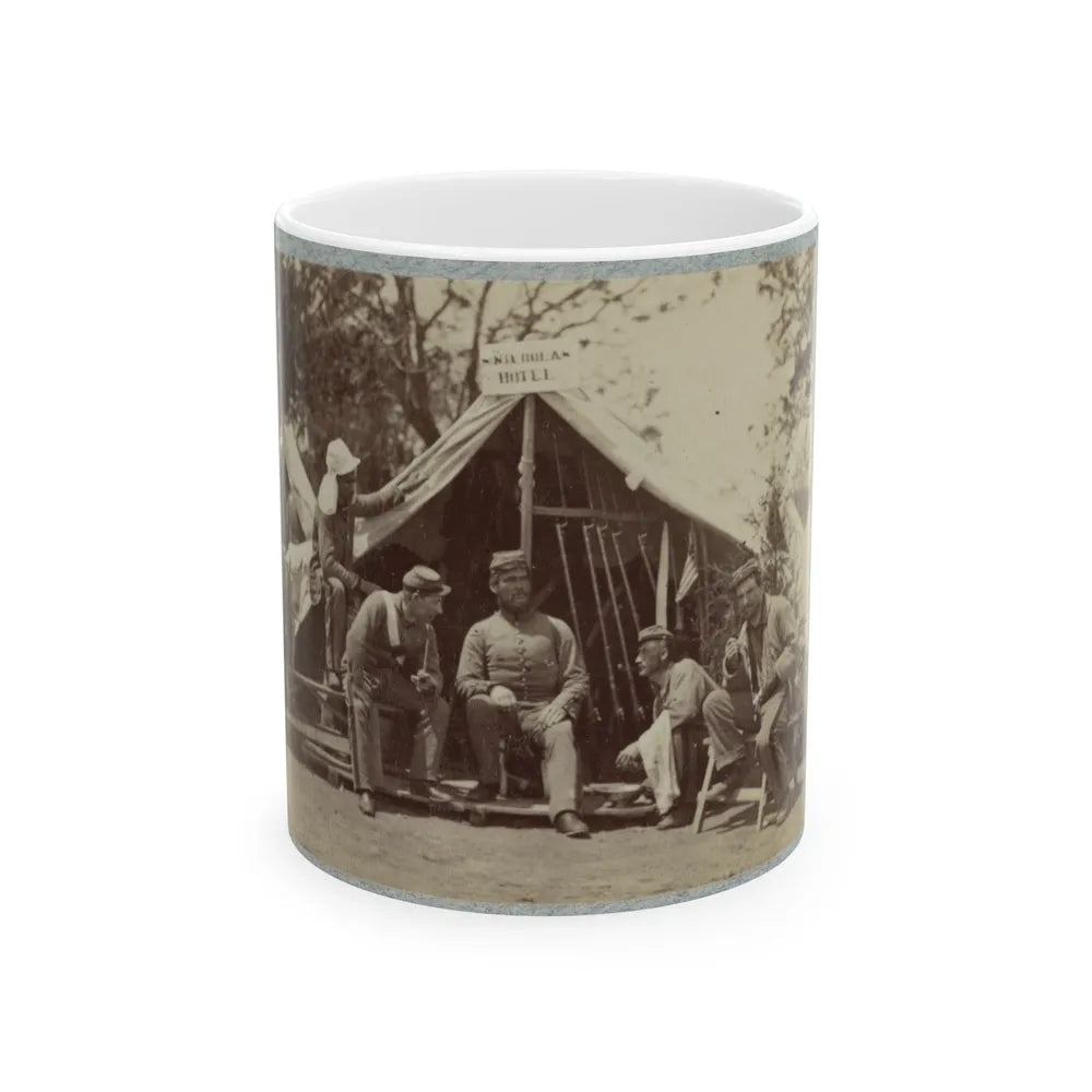 7th New York State Militia, Camp Cameron, D.C., 1861 017 (U.S. Civil War) White Coffee Mug-11oz-Go Mug Yourself