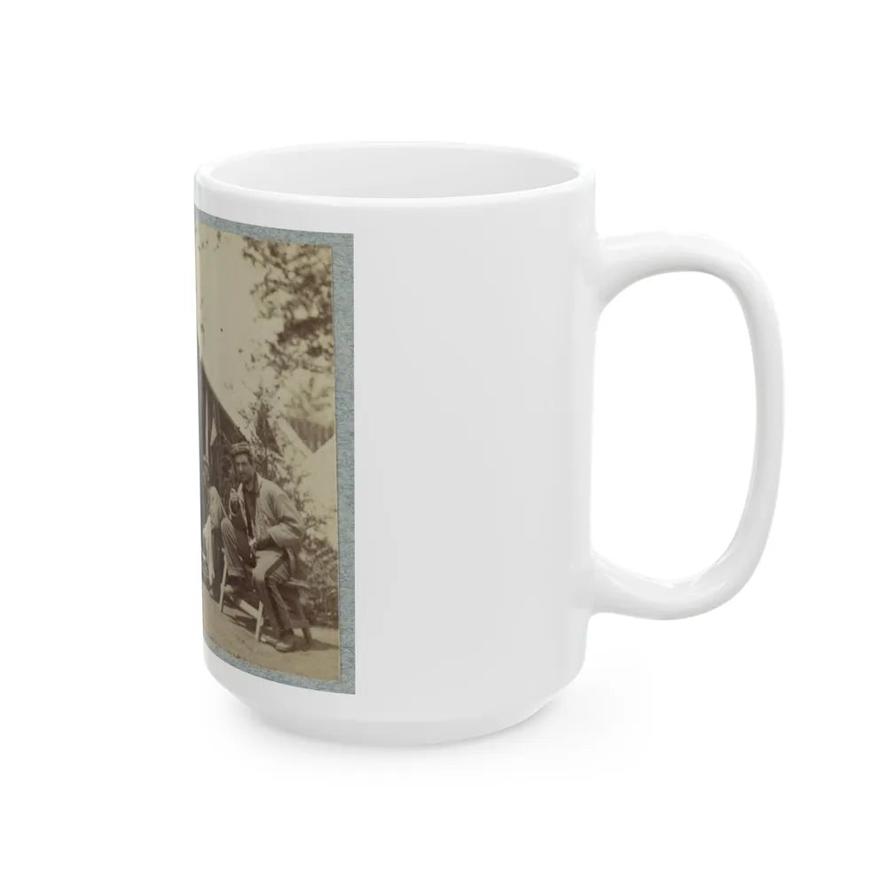 7th New York State Militia, Camp Cameron, D.C., 1861 017 (U.S. Civil War) White Coffee Mug-Go Mug Yourself