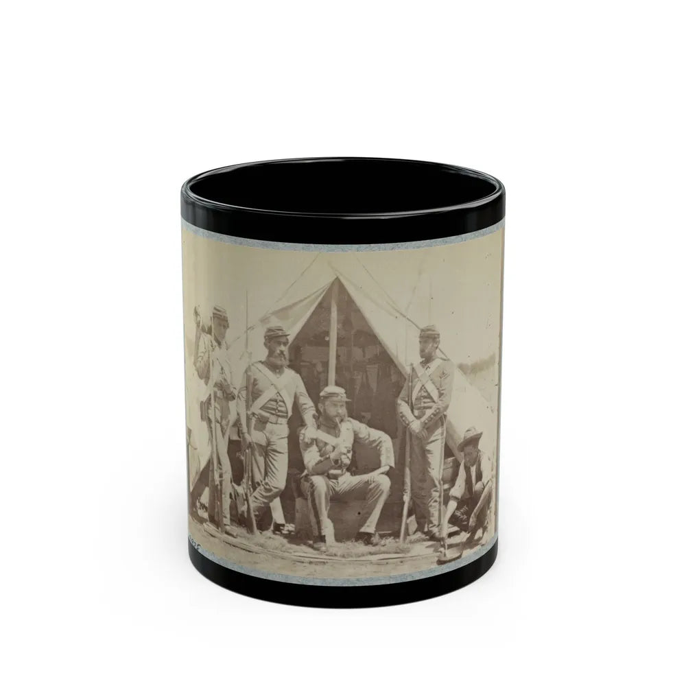 7th New York State Militia, Camp Cameron, D.C., 1861 018 (U.S. Civil War) Black Coffee Mug-11oz-Go Mug Yourself