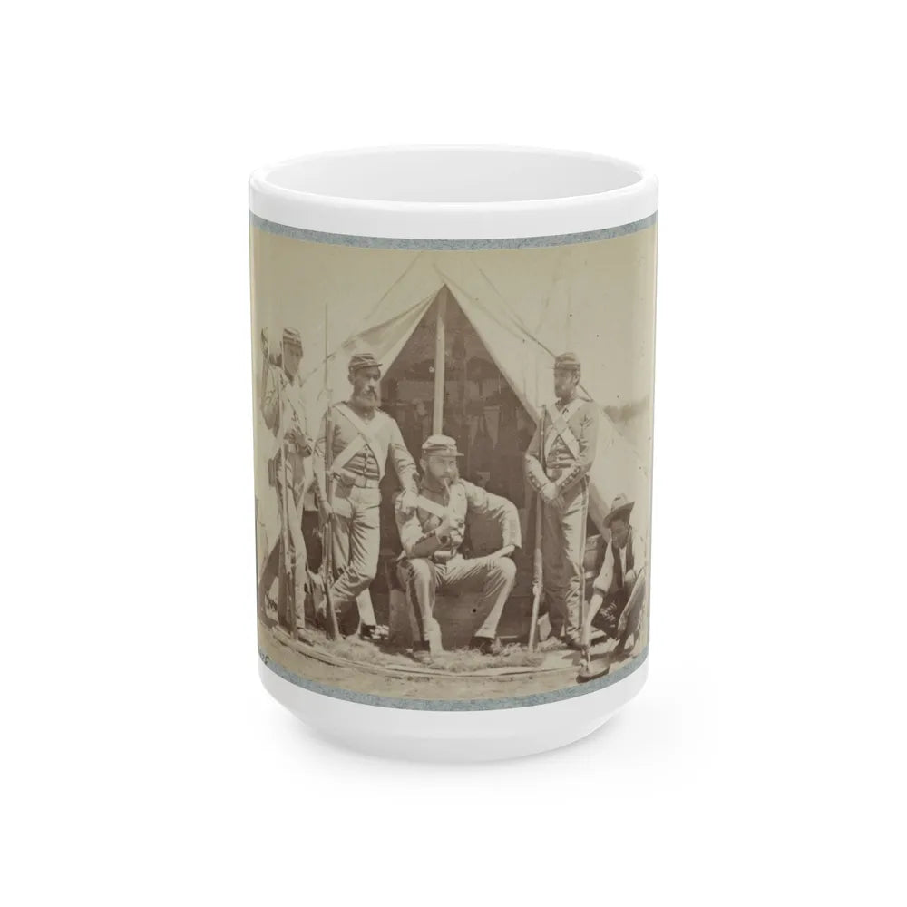 7th New York State Militia, Camp Cameron, D.C., 1861 018 (U.S. Civil War) White Coffee Mug-15oz-Go Mug Yourself