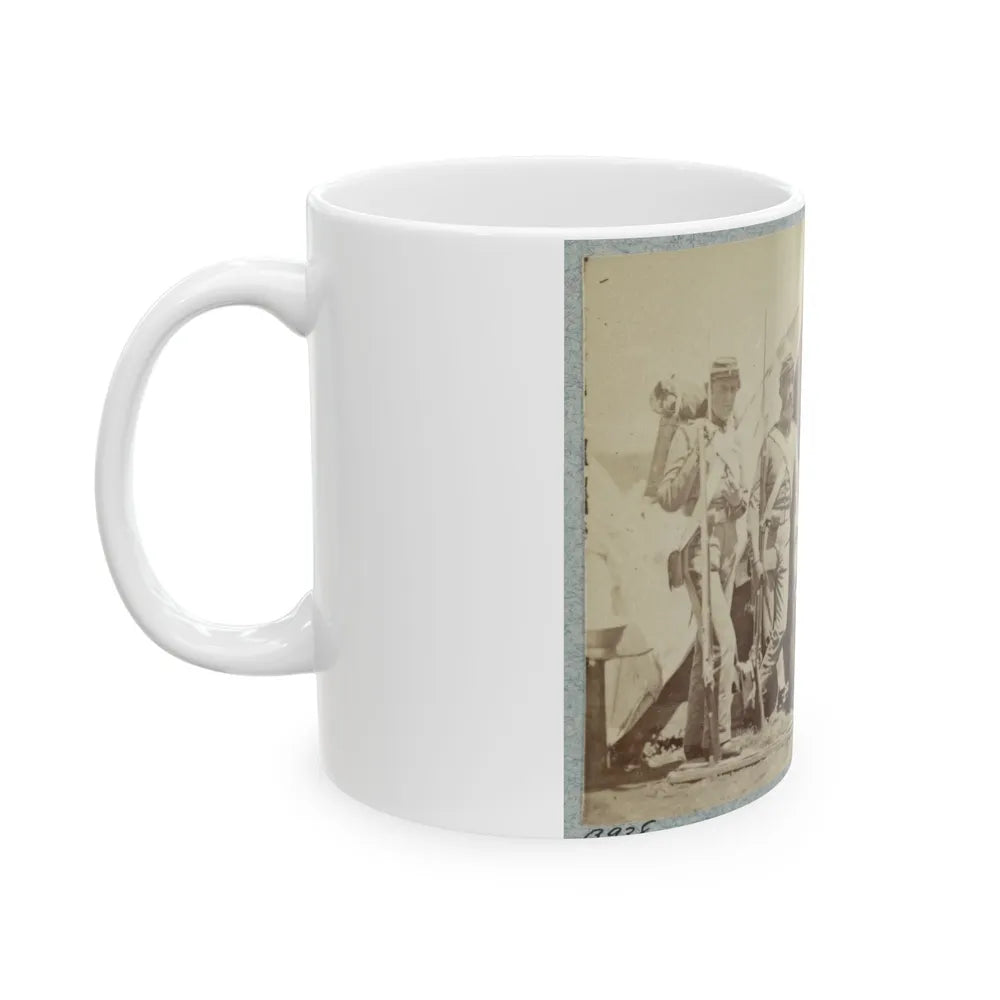 7th New York State Militia, Camp Cameron, D.C., 1861 018 (U.S. Civil War) White Coffee Mug-Go Mug Yourself