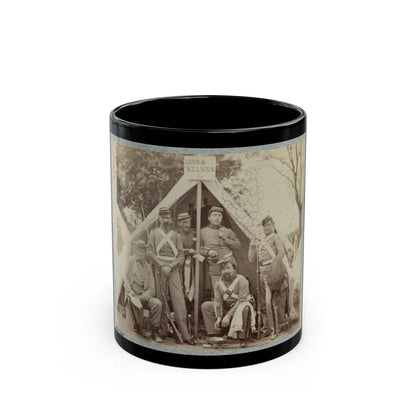 7th New York State Militia, Camp Cameron, D.C., 1861 019 (U.S. Civil War) Black Coffee Mug-11oz-Go Mug Yourself