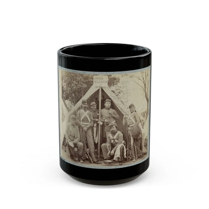 7th New York State Militia, Camp Cameron, D.C., 1861 019 (U.S. Civil War) Black Coffee Mug-15oz-Go Mug Yourself