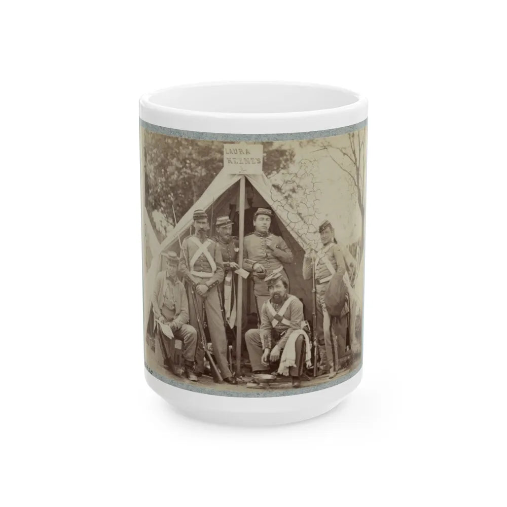 7th New York State Militia, Camp Cameron, D.C., 1861 019 (U.S. Civil War) White Coffee Mug-15oz-Go Mug Yourself