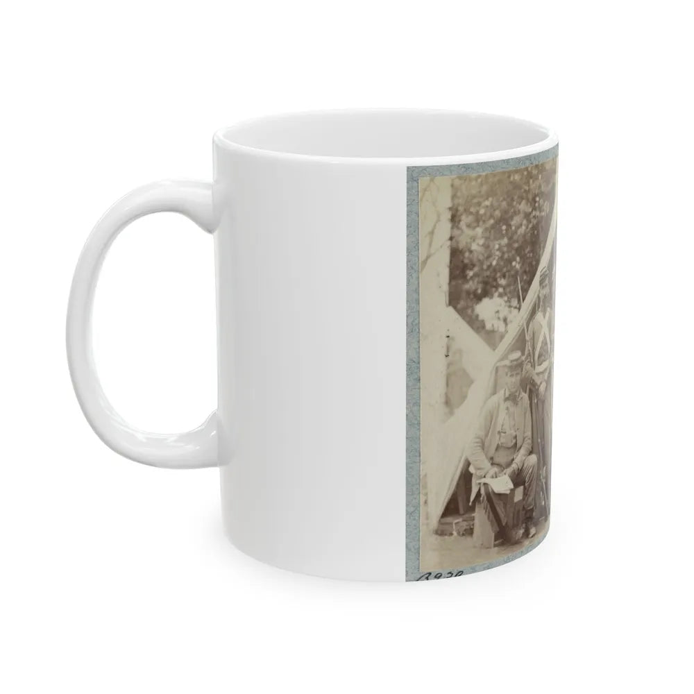 7th New York State Militia, Camp Cameron, D.C., 1861 019 (U.S. Civil War) White Coffee Mug-Go Mug Yourself