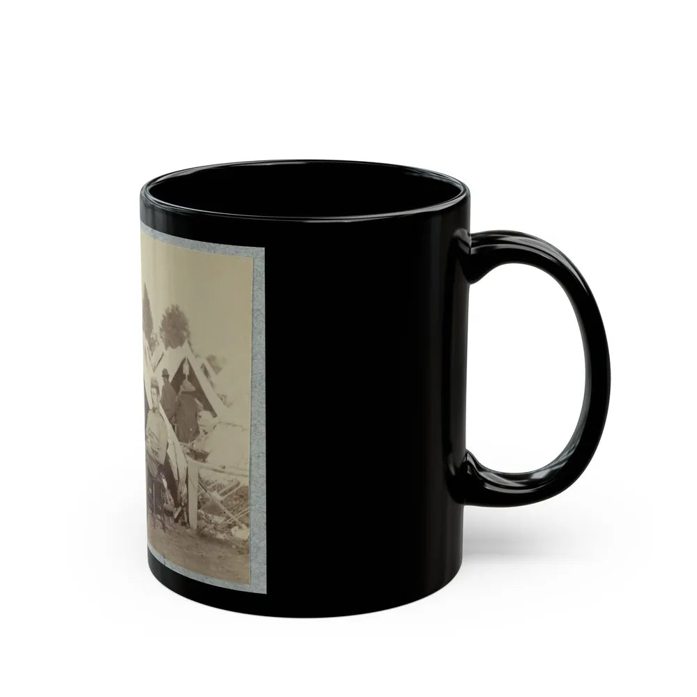 7th New York State Militia, Camp Cameron, D.C., 1861 020 (U.S. Civil War) Black Coffee Mug-Go Mug Yourself