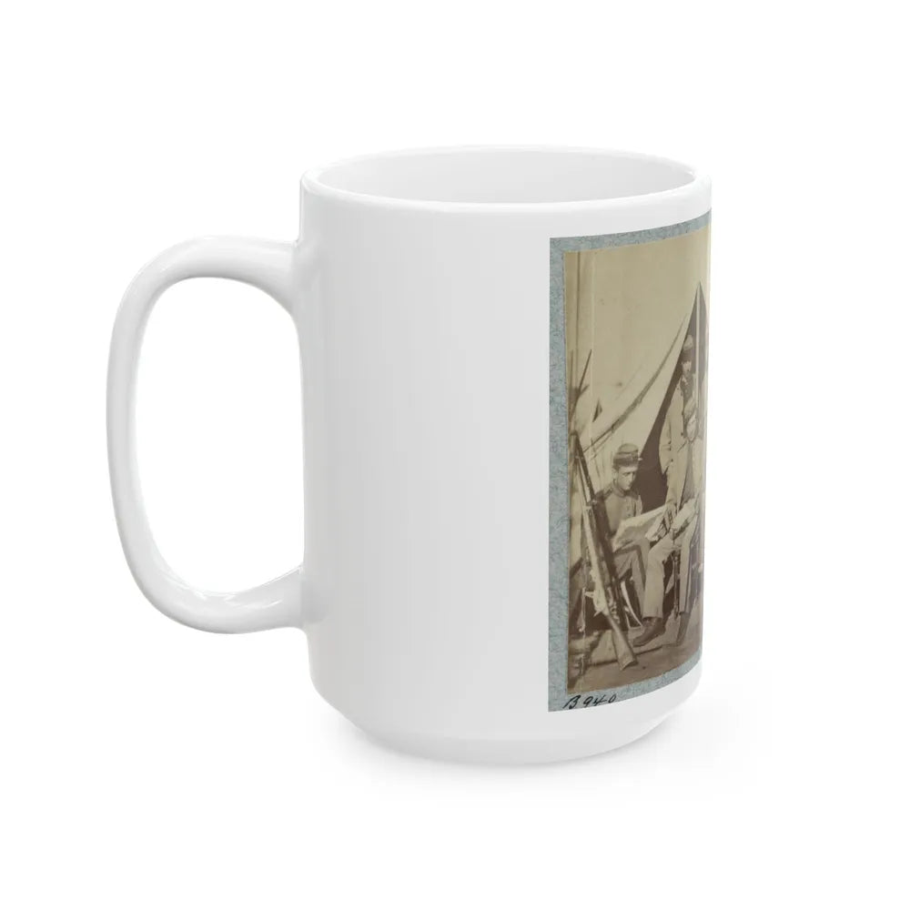 7th New York State Militia, Camp Cameron, D.C., 1861 020 (U.S. Civil War) White Coffee Mug-Go Mug Yourself