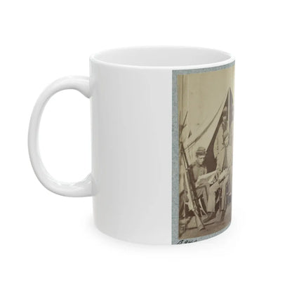 7th New York State Militia, Camp Cameron, D.C., 1861 020 (U.S. Civil War) White Coffee Mug-Go Mug Yourself