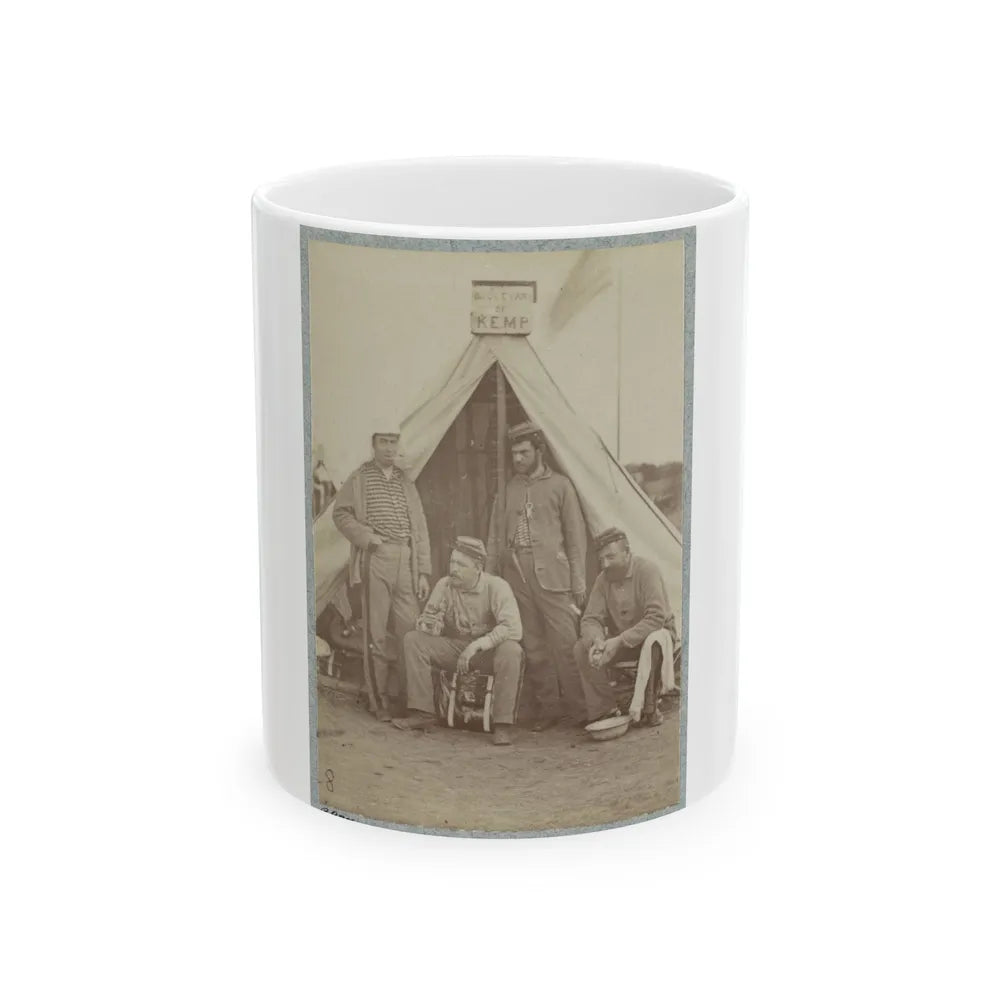 7th New York State Militia, Camp Cameron, D.C., 1861 021 (U.S. Civil War) White Coffee Mug-11oz-Go Mug Yourself