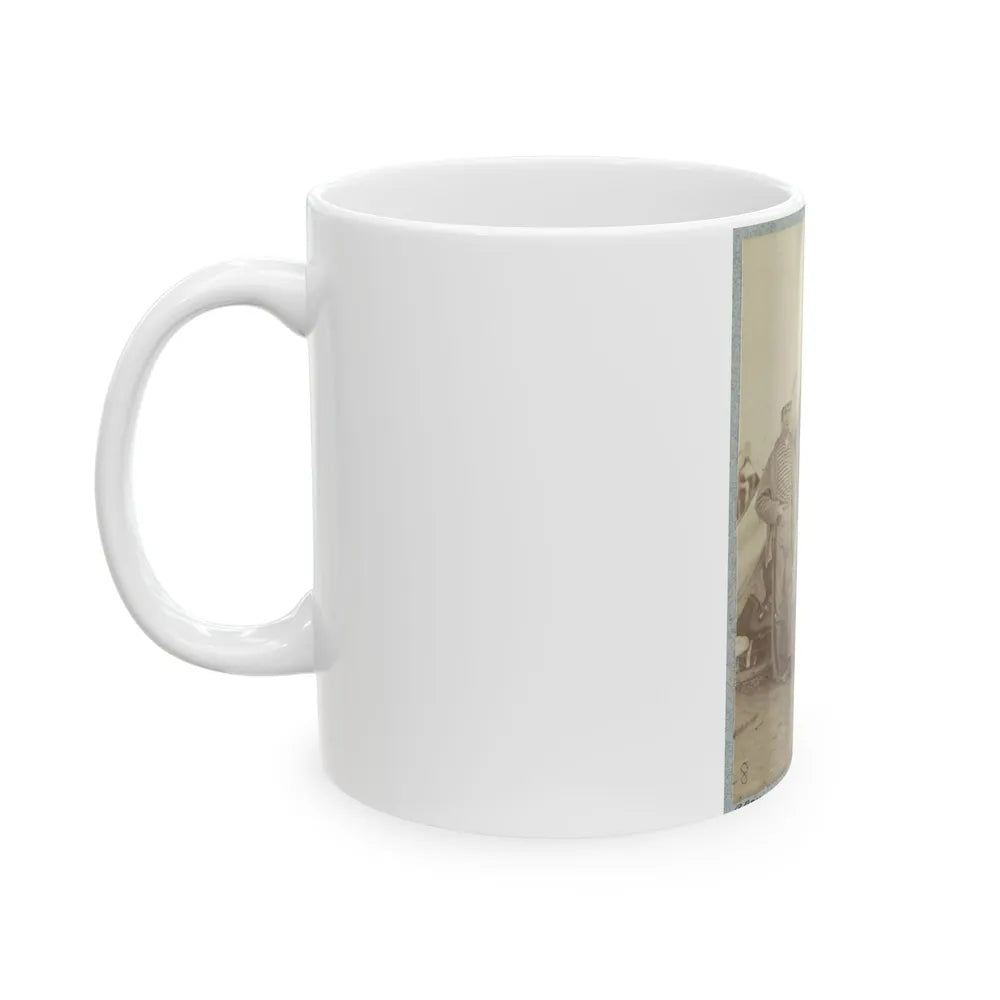 7th New York State Militia, Camp Cameron, D.C., 1861 021 (U.S. Civil War) White Coffee Mug-Go Mug Yourself