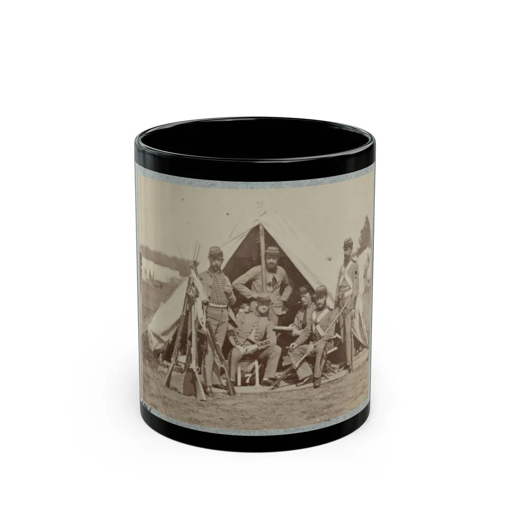 7th New York State Militia, Camp Cameron, D.C., 1861 022 (U.S. Civil War) Black Coffee Mug-11oz-Go Mug Yourself