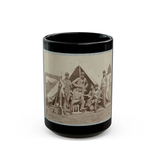 7th New York State Militia, Camp Cameron, D.C., 1861 022 (U.S. Civil War) Black Coffee Mug-15oz-Go Mug Yourself