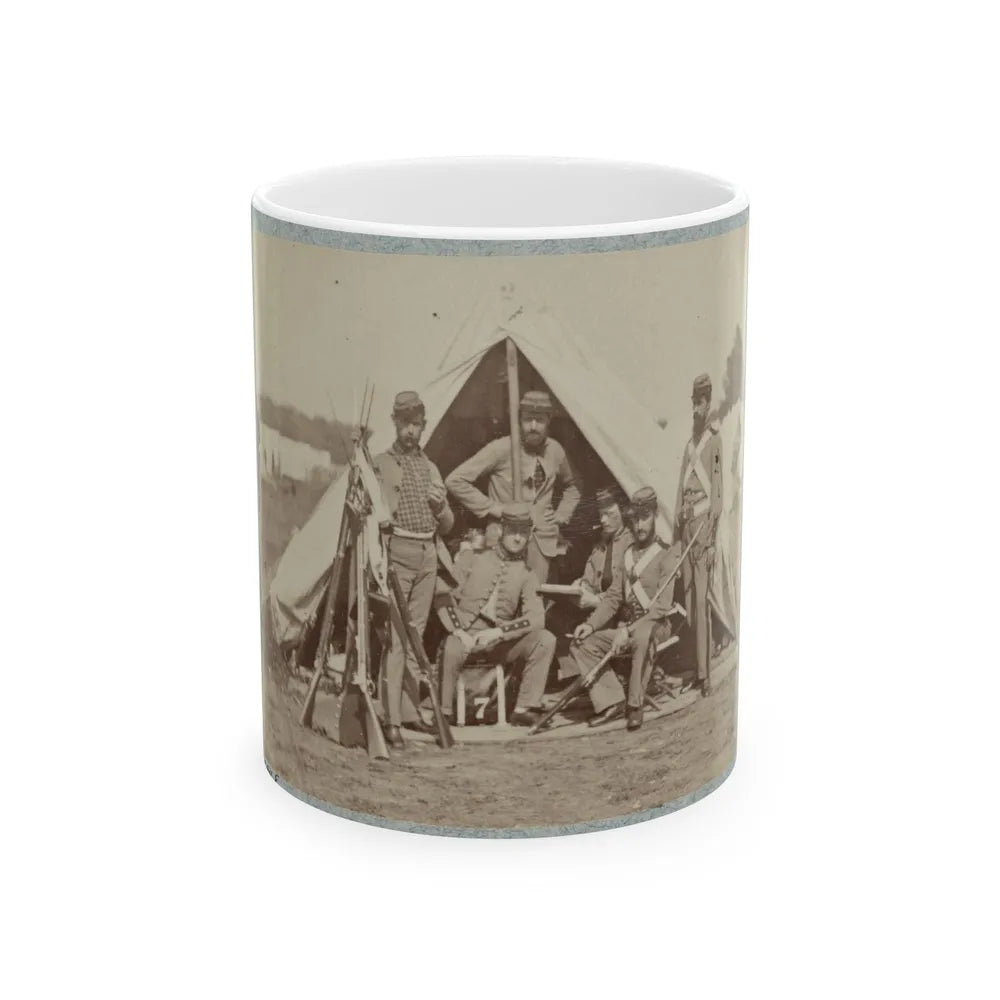 7th New York State Militia, Camp Cameron, D.C., 1861 022 (U.S. Civil War) White Coffee Mug-11oz-Go Mug Yourself