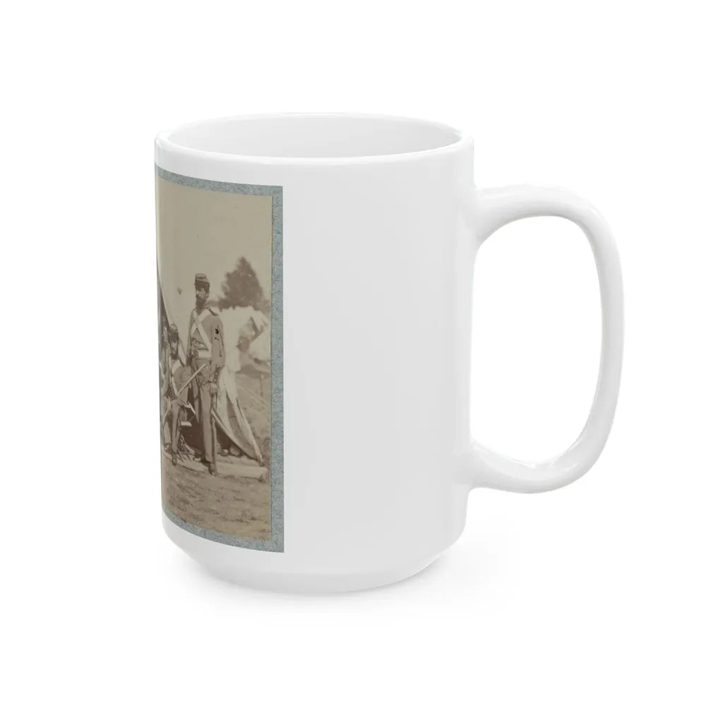 7th New York State Militia, Camp Cameron, D.C., 1861 022 (U.S. Civil War) White Coffee Mug-Go Mug Yourself